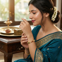 Royal Teardrop Kundan Bangles